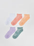LC Waikiki Patterned Women's Booties Socks 5-Pack
